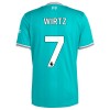 Oficiální Fotbalový Dres Liverpool Wirtz 7 Třetí 2025-26 pro Děti